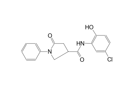 5-Oxo-1-phenyl-pyrrolidine-3-carboxylic acid (5-chloro-2-hydroxy-phenyl)-amide