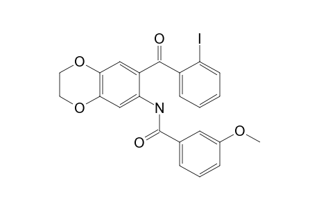 N-{7-[(2-iodophenyl)carbonyl]-2,3-dihydro-1,4-benzodioxin-6-yl}-3-methoxybenzamide