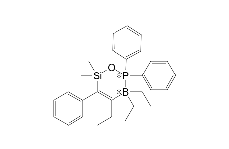 3,3,4-triethyl-6,6-dimethyl-2,2,5-triphenyl-1-oxa-2-phosphonia-6-sila-3-borata-4-cyclohexene