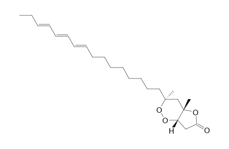 PLAKORTOLIDE_J;(3-S,4-S,6-S,15-E,17-E,19-E)-4,6-DIMETHYL-4-HYDROXY-3,6-PEROXYDOCOSA-15,17,19-TRIENOIC_ACID_1,4-LACTONE