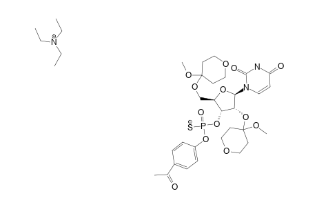 R(P)-2',5'-O-BIS-(METHOXYTETRAHYDROPYRANYL)-URIDINE-3'-(4-ACETOPHENYL-PHOSPHOROTHIOATE-TRIETHYLAMMONIUM-SALT