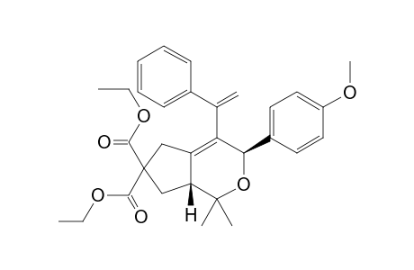 Diethyl (3R,7aR)-3-(4-methoxyphenyl)-1,1-dimethyl-4-(1-phenylvinyl)-3,5,7,7a-tetrahydrocyclopenta[c]pyran-6,6(1H)-dicarboxylate