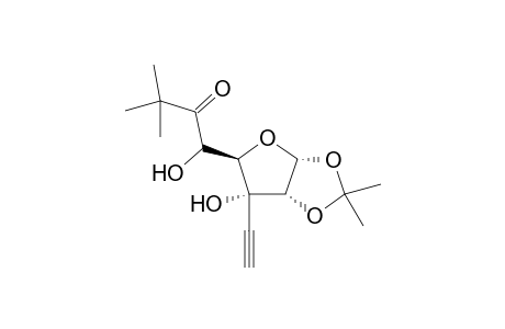 5-(2,2-Dimethylpropanoyl)-3-ethynyl-1,2-O-isopropylidene-.alpha.,D-ribofuranose