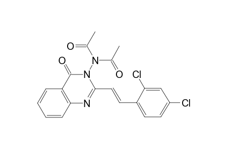 N-acetyl-N-[2-[(E)-2-(2,4-dichlorophenyl)ethenyl]-4-oxo-3-quinazolinyl]acetamide