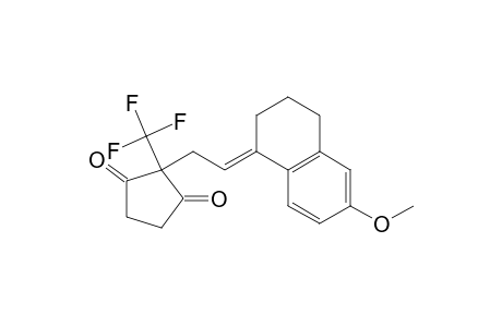 1,3-Cyclopentanedione, 2-[2-(3,4-dihydro-6-methoxy-1(2H)-naphthalenylidene)ethyl]-2-(trifluoromethyl)-