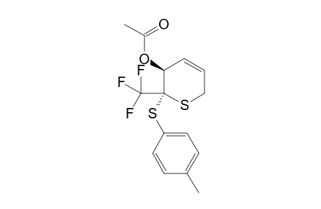 (2RS,3SR)-3-Acetoxy-2-p-tolylsulfanyl-2-trifluoromethyl-3,6-dihydro-2H-thiopyran