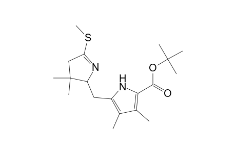 1H-Pyrrole-2-carboxylic acid, 5-[[3,4-dihydro-3,3-dimethyl-5-(methylthio)-2H-pyrrol-2-yl]methyl]-3,4-dimethyl-, 1,1-dimethylethyl ester