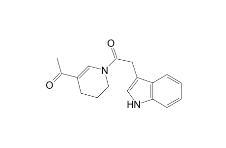 Pyridine, 5-acetyl-1,2,3,4-tetrahydro-1-(1H-indol-3-ylacetyl)-