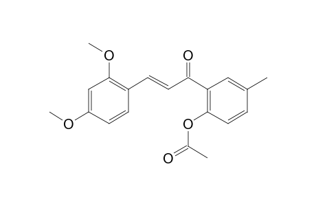 2,4-Dimethoxy-2'-(acetyl)oxy-5'-methylchalcone