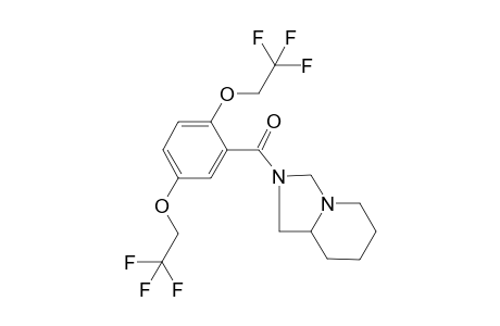 8-[2',5'-bis(2,2,2-trifluoroethoxy)benzoyl]-1,8-diazabicyclo[4.3.0] nonane / flecainide-(M+12)-artifact