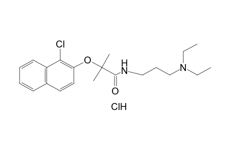 2-[(1-chloro-2-naphthyl)oxy]-N-[3-(diethylamino)propyl]-2-methylpropionamide, monohydrochloride