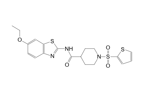 N-(6-ethoxy-1,3-benzothiazol-2-yl)-1-(2-thienylsulfonyl)-4-piperidinecarboxamide