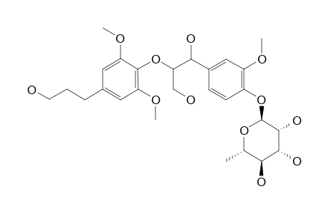 NYMPHAEOSIDE-A;1-(4-HYDROXY-3-METHOXYPHENYL)-2-[4-(3-HYDROXYPROPYL)-2,6-DIMETHOXYPHENOXY]-1,3-PROPANEDIOL