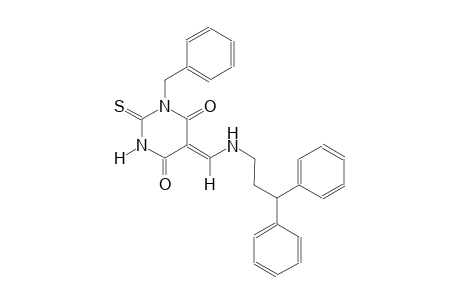 (5Z)-1-benzyl-5-{[(3,3-diphenylpropyl)amino]methylene}-2-thioxodihydro-4,6(1H,5H)-pyrimidinedione