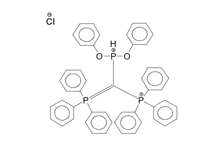 DIPHENOXYPHOSPHINO(TRIPHENYLPHOSPHONIOMETHYLENE)TRIPHENYLPHOSPHORANECHLORIDE, HYDROCHLORIDE