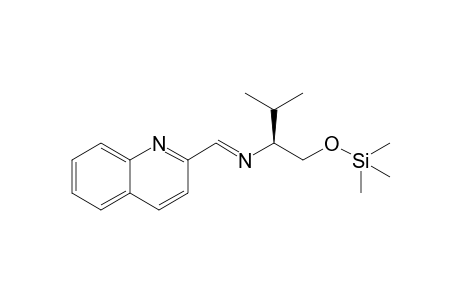 (S) N-[(2'-Quinolyl)methylidene]-o-(trimethylsilyl)-valinol