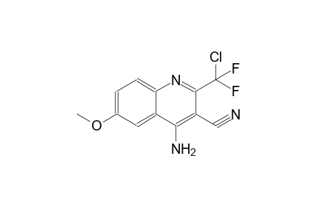 4-Amino-2-(chloro-difluoro-methyl)-6-methoxy-quinoline-3-carbonitrile
