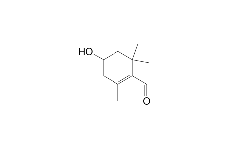 4-Hydroxy-2,6,6-trimethyl-1-cyclohexen-1-carboxaldehyde