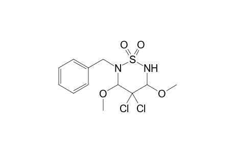 2-Benzyl-4,4-dichloro-3,5-dimethoxy-3,4,5,6-tetrahydro-1,2,6-thiadiazine - 1,1-dioxide