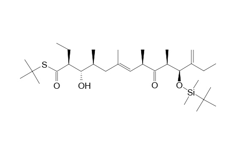 (2S,3S,4S,6E,8R,10S,11S)-11-[tert-butyl(dimethyl)silyl]oxy-2,12-diethyl-3-hydroxy-9-keto-4,6,8,10-tetramethyl-trideca-6,12-dienethioic acid S-tert-butyl ester