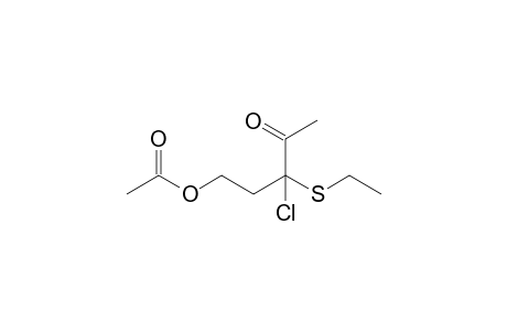 5-Acetoxy-3-chloro-3-ethylsulfanylpentan-2-one