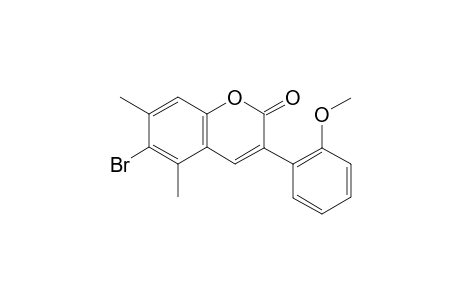 6-Bromo-3-(2-methoxyphenyl)-5,7-dimethyl-2H-chromen-2-one