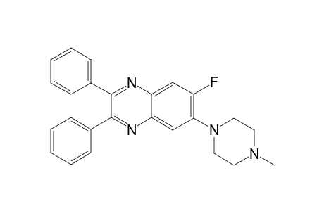 6-Fluoro-7-(4-methyl-1-piperazinyl)-2,3-diphenylquinoxaline
