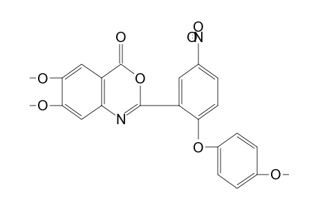 6,7-dimethoxy-2-[2-(p-methoxyphenoxy)-5-nitrophenyl]-4H-3,1-benzoxazin-4-one