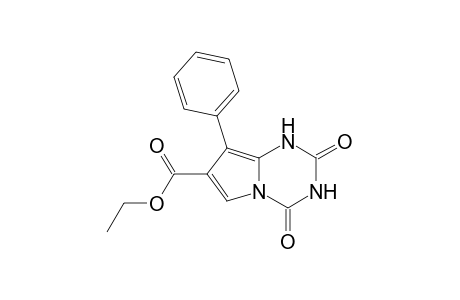 Pyrrolo[1,2-a]-1,3,5-triazine-7-carboxylic acid, 1,2,3,4-tetrahydro-2,4-dioxo-8-phenyl-, ethyl ester