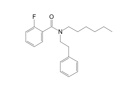 Benzamide, 2-fluoro-N-(2-phenylethyl)-N-hexyl-