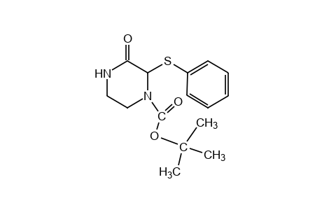 3-oxo-2-(phenylthio)-1-piperazinecarboxylic acid, tert-butyl ester