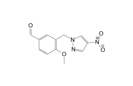 4-methoxy-3-[(4-nitro-1H-pyrazol-1-yl)methyl]benzaldehyde