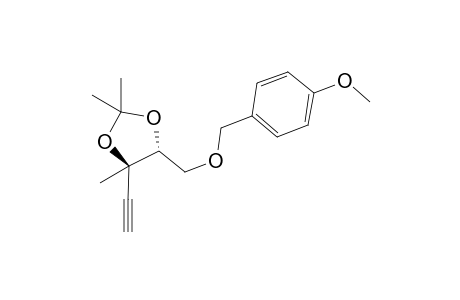 (4R,5R)-4-ethynyl-2,2,4-trimethyl-5-(p-anisyloxymethyl)-1,3-dioxolane