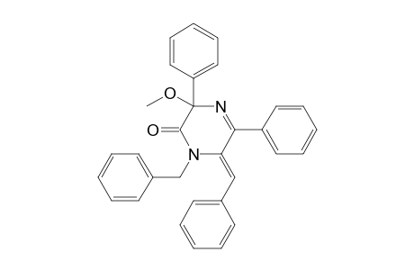 (Z)-1-BENZYL-6-BENZYLIDENE-3-METHOXY-3,5-DIPHENYL-3,6-DIHYDROPYRAZIN-2(1H)-ONE