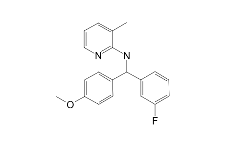 N-[(3-Fluorophenyl)(4-methoxyphenyl)methyl]-3-methylpyridin-2-amine