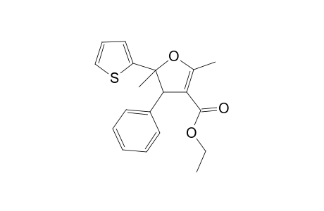 Ethyl 4,5-dihydro-2,5-dimethyl-4-phenyl-5-(2-thienyl)furan-3-carboxylate