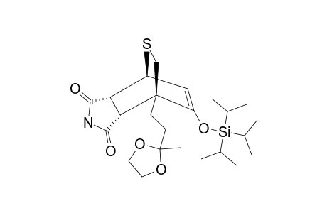 #20C;(3AS*,4R*,7R*,7AS*)-3A,4,7,7A-TETRAHYDRO-1,3-DIOXO-7-[2-(2-METHYL-1,3-DIOXOLAN-2-YL)-ETHYL]-8-[(TRIS-(1-METHYLETHYL)-SILYL)-OXY]-4,7-ETHENOTHIOPYRANO-[3,4