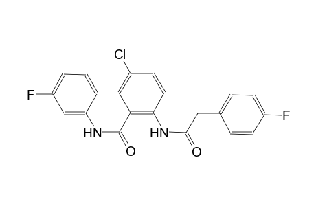 5-chloro-N-(3-fluorophenyl)-2-{[(4-fluorophenyl)acetyl]amino}benzamide