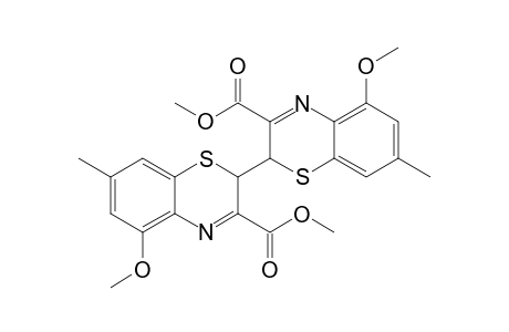 2-(3-carbomethoxy-5-methoxy-7-methyl-2H-1,4-benzothiazin-2-yl)-5-methoxy-7-methyl-2H-1,4-benzothiazine-3-carboxylic acid methyl ester