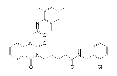 N-(2-chlorobenzyl)-5-(1-[2-(mesitylamino)-2-oxoethyl]-2,4-dioxo-1,4-dihydro-3(2H)-quinazolinyl)pentanamide