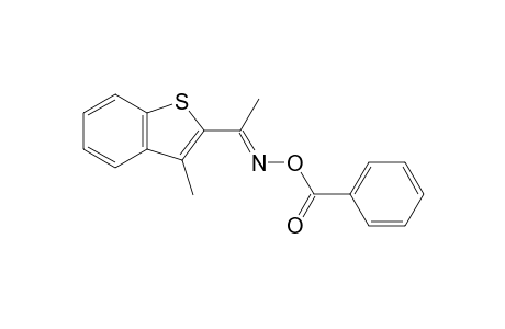 methyl 3-methylbenzo[b]thien-2-yl ketone, O-benzoyloxime