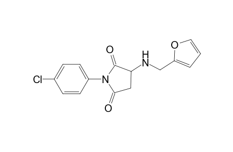 1-(4-Chlorophenyl)-3-[(2-furylmethyl)amino]-2,5-pyrrolidinedione