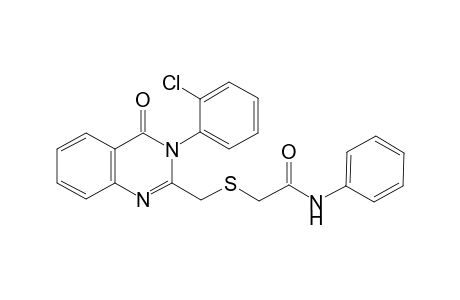 2-[[3-(2-chlorophenyl)-4-keto-quinazolin-2-yl]methylthio]-N-phenyl-acetamide