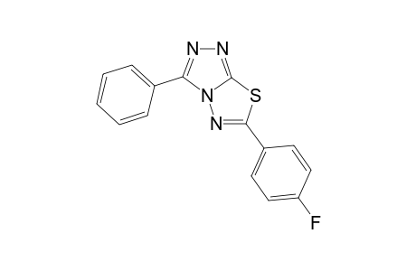 6-(4-fluorophenyl)-3-phenyl-[1,2,4]triazolo[3,4-b][1,3,4]thiadiazole