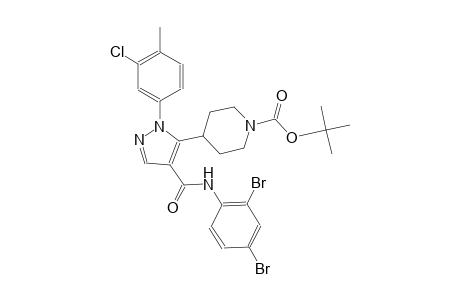 1-piperidinecarboxylic acid, 4-[1-(3-chloro-4-methylphenyl)-4-[[(2,4-dibromophenyl)amino]carbonyl]-1H-pyrazol-5-yl]-, 1,1-dimethylethyl ester