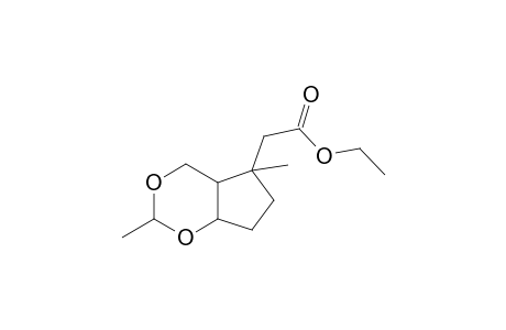 Ethyl 4,9-dimethyl-3,5-dioxabicyclo[4.3.0]nonan-9-acetate