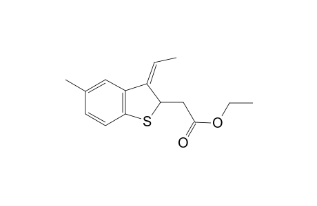 (Z)-ethyl 2-(3-ethylidene-5-methyl-2,3-dihydrobenzo[b]thiophen-2-yl)acetate