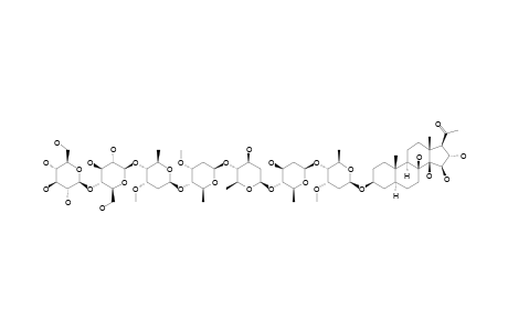 PLEUROGENIN-3-O-BETA-CELLOBIOSYL-(1->4)-BETA-D-CYMAROPYRANOSYL-(1->4)-BETA-D-CYMAROPYRANOSYL-(1->4)-BETA-D-CANAROPYRANOSYL-(1->4)-BETA-D-CANAROPYR