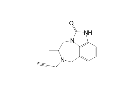 5-Methyl-6-(2-propynyl)tetrahydroimidazo[4,5,1-jk][1,4]benzodiazepin-2(1H)-one