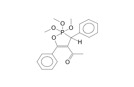 2,2,2-Trimethoxy-3,5-diphenyl-4-acetyl-1,2-oxaphosphol-4-ene